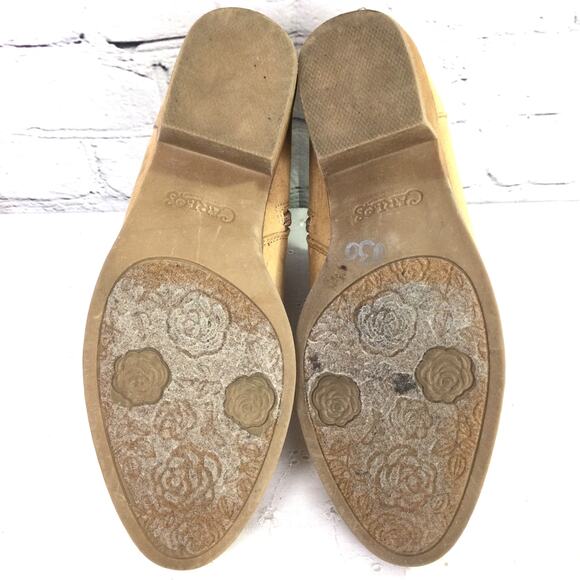 Carlos By Carlos Santana Cowgirl Faux Suede Low Heel Tan Western Bootie 7.5M - Picture 9 of 12